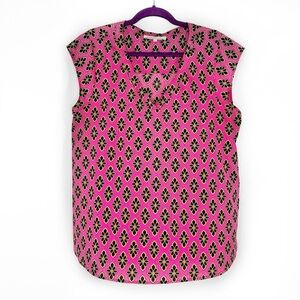 Daniel Rainn cap sleeve v neck blouse